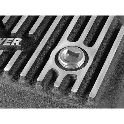 aFe Pro Series Engine Oil Pan Black w/ Machined Fins (46-70282)