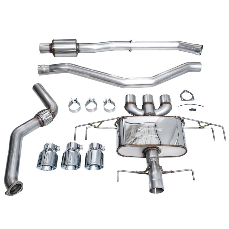 AWE Tuning Touring Edition Exhaust w/ Triple Chrome Silver Tips for 2024 Acura Integra Type S DE5 FWD (3015-52335)