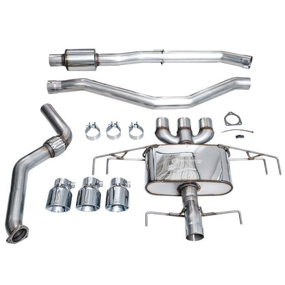 AWE Tuning Touring Edition Exhaust w/ Triple Chrome Silver Tips for 2024 Acura Integra Type S DE5 FWD (3015-52335)