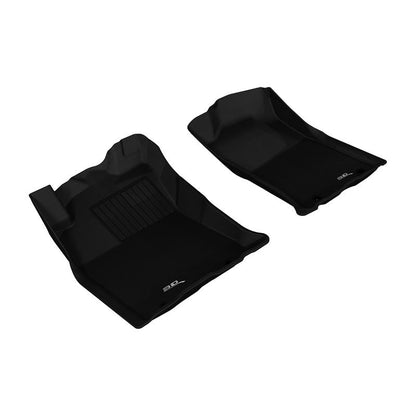 3D MAXpider KAGU 1st Row Floormat - Black | 2012-2015 Toyota Tacoma Double Cab (L1TY09011509)