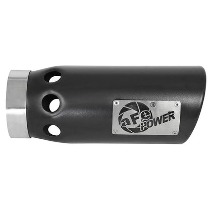 aFe MACH Force-Xp 409 Stainless Steel Clamp-on Exhaust Tip Black Right Side Exit (49T40501-B121)