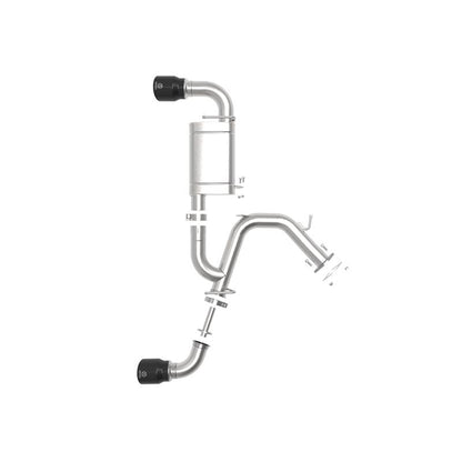 aFe Takeda-ST 3 IN 304 Stainless Steel Axle-Back Exhaust System w/ Black Tips (49-37009-B)