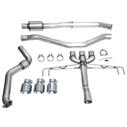 AWE Tuning Track Edition Exhaust w/ Triple Chrome Silver Tips for 2024 Acura Integra Type S DE5 FWD (3020-52335)