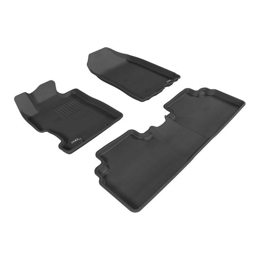 3D MAXpider KAGU 1st & 2nd Row Floormat - Black | 2006-2011 Honda Civic Sedan (L1HD01201509)