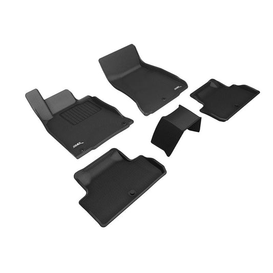 3D MAXpider KAGU 1st & 2nd Row Floormat - Black | 2019-2023 Genesis G70 RWD (L1GS00501509)