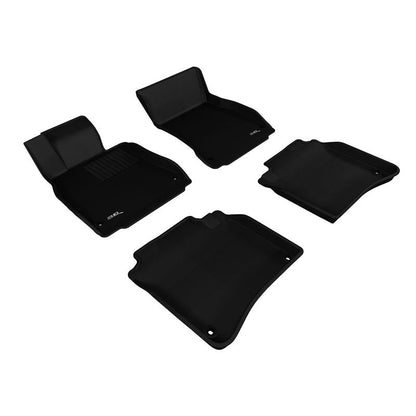 3D MAXpider KAGU 1st & 2nd Row Floormats - Black | 2014-2019 Mercedes-Benz S-Class W222 (L1MB04601509)