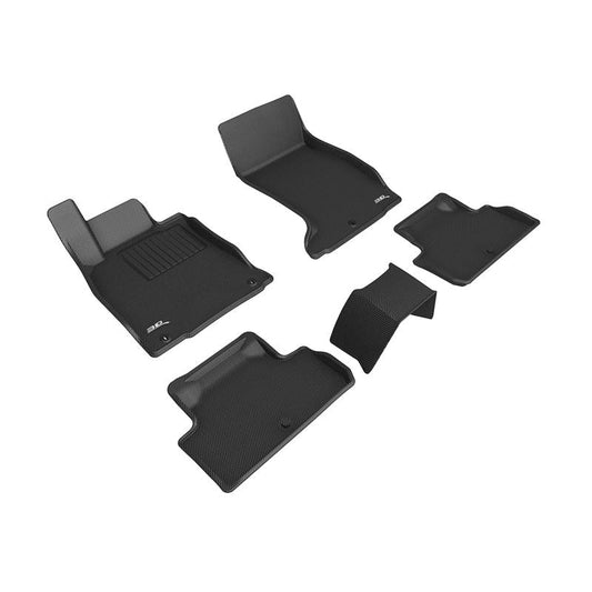3D MAXpider KAGU 1st & 2nd Row Floormats - Black | 2019-2023 Genesis G70 AWD (L1GS00401509)