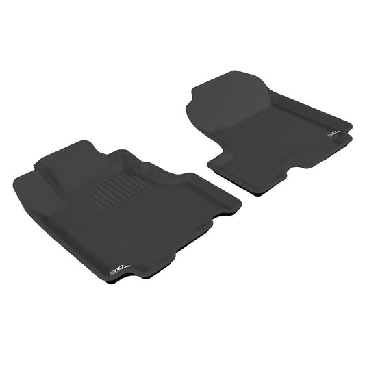 3D MAXpider KAGU 1st Row Floormat - Black | 2007-2011 Honda CR-V (L1HD00611509)