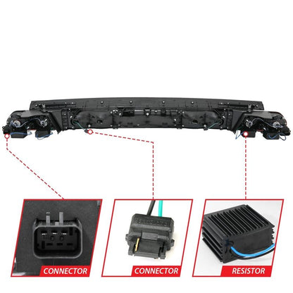 ANZO USA LED Tail Light Assembly Red/Clear Lens w/ Sequential Turn Signal | Dodge Challenger (08-10) (321348)