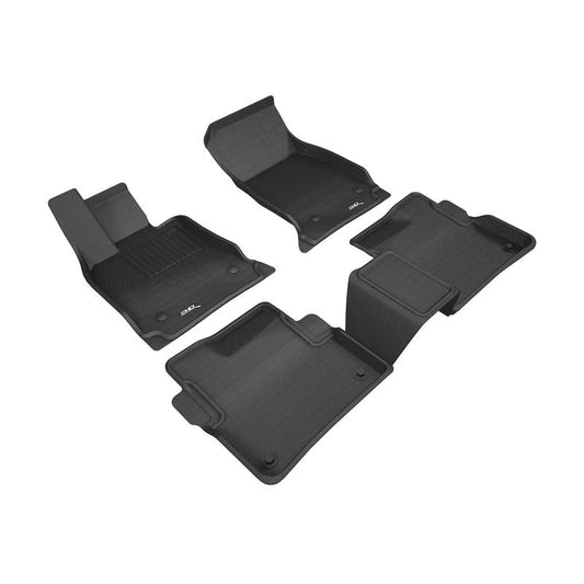3D MAXpider KAGU 1st & 2nd Row Floormats - Black | 2016-2020 Cadillac CT6 (L1CD01701509)