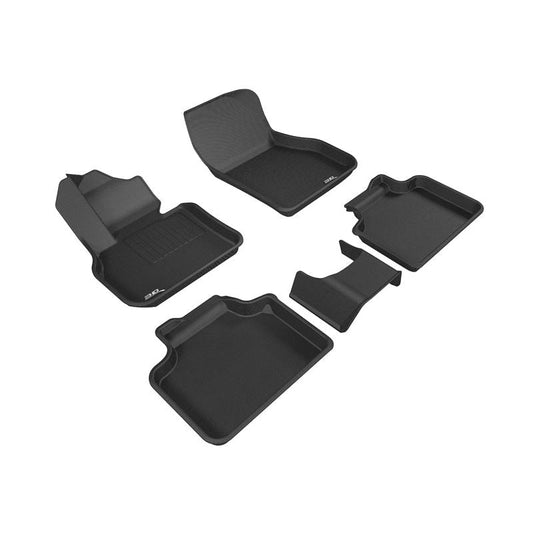 3D MAXpider KAGU 1st & 2nd Row Floormats - Black | 2017-2019 Mini Countryman (L1MN01801509)