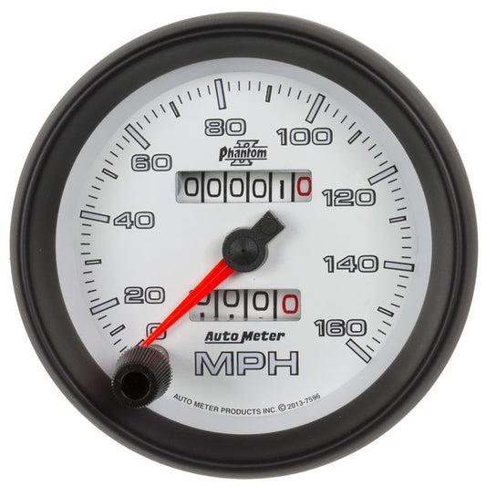 AutoMeter Phantom II 3-3/8in 160 MPH Mechanical Speedometer (7596)