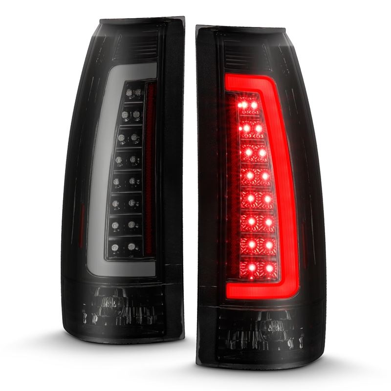 ANZO USA Tail Light Assembly, LED, Smoke Lens, Black Housing, Pair, (311345)
