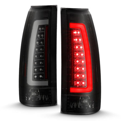 ANZO USA Tail Light Assembly, LED, Smoke Lens, Black Housing, Pair, (311345)