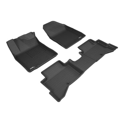 3D MAXpider KAGU 1st & 2nd Row Floormats - Black | 2017-2019 Kia Niro (L1KA04401509)
