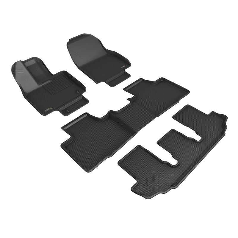 3D MAXpider KAGU 1st 2nd 3rd Row - Set (Black) | 20-22 Toyota Highlander Gasoline 2nd Row Bucket (L1TY27801509)