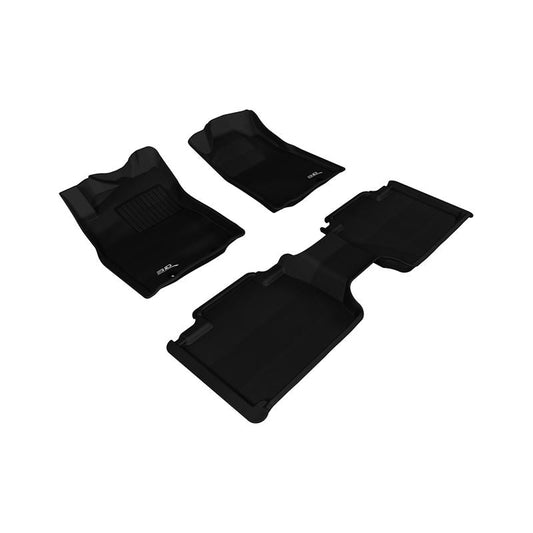3D MAXpider KAGU 1st & 2nd Row Floormats - Black | 2012-2015 Toyota Tacoma Access Cab (L1TY09101509)