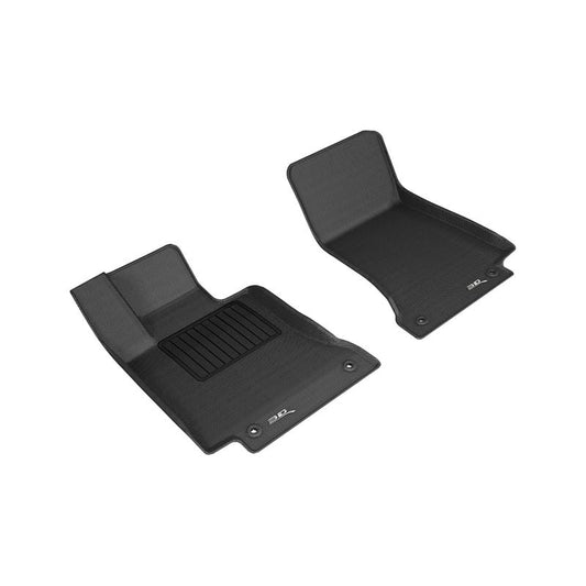 3D MAXpider KAGU 1st Row Floormat - Black | 2015-2020 Mercedes Benz C-Class Sedan/Coupe W205/C205 (L1MB10211509)