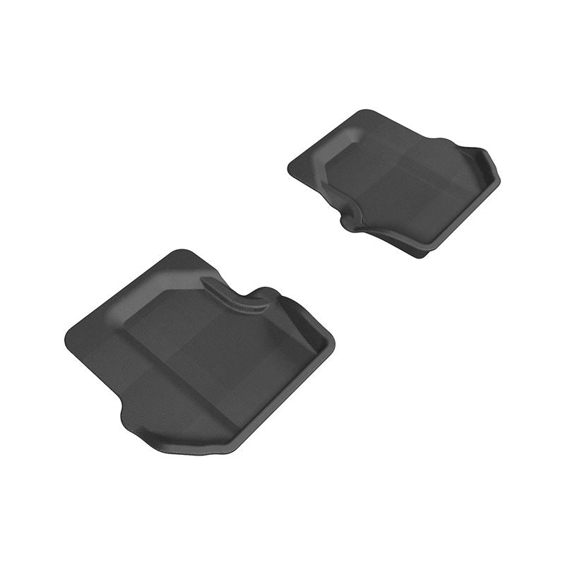3D MAXpider KAGU 2nd Row Floormats - Black | 2005-2012 Porsche 911 997 (L1PO01121509)