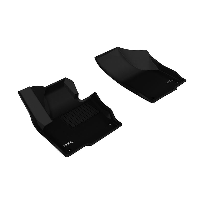 3D MAXpider KAGU 1st Row Floormat - Black | 2009-2019 Volkswagen Tiguan/Tiguan Limited (L1VW02111509)