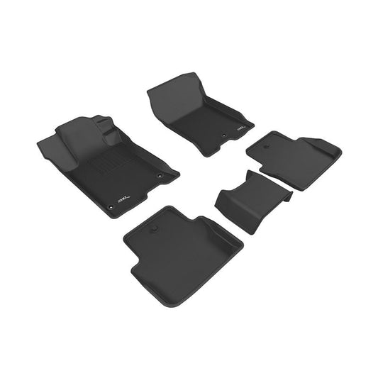 3D MAXpider KAGU 1st & 2nd Row Floormats - Black | 2015-2020 Acura TLX FWD (L1AC00901509)