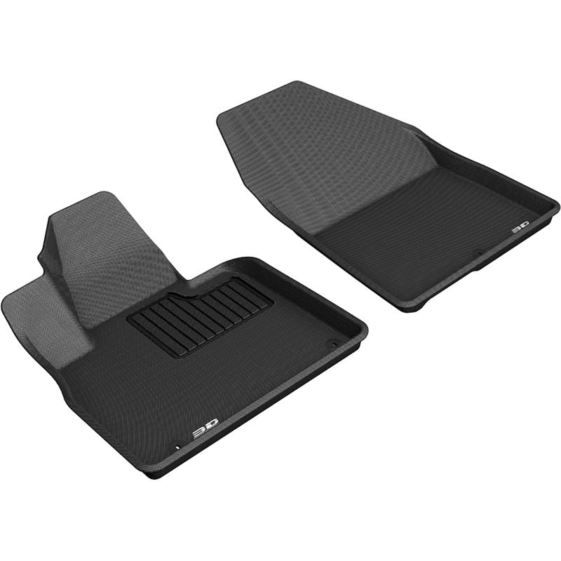 3D MAXpider KAGU 1st Row Floormat - Black | 2019-2020 Hyundai Santa Fe (L1HY09311509)