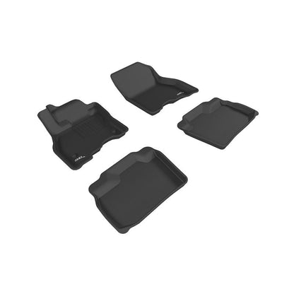 3D MAXpider KAGU 1st & 2nd Row Floormats - Black | 2013-2019 Nissan Leaf (L1NS09301509)
