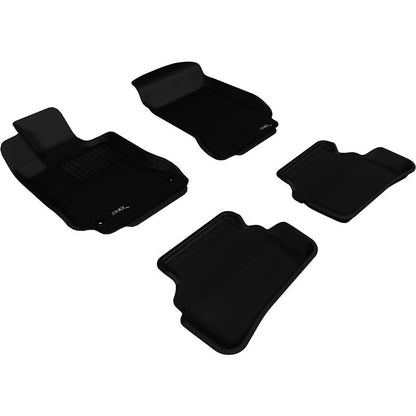 3D MAXpider KAGU 1st & 2nd Row Floormats - Black | 2008-2014 Mercedes-Benz C-Class Sedan W204 (L1MB00901509)
