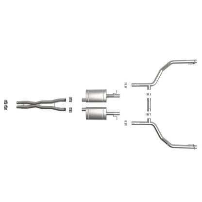 aFe MACH Force-Xp 2-1/2 IN 304 Stainless Steel Cat-Back Exhaust System (49-32067)