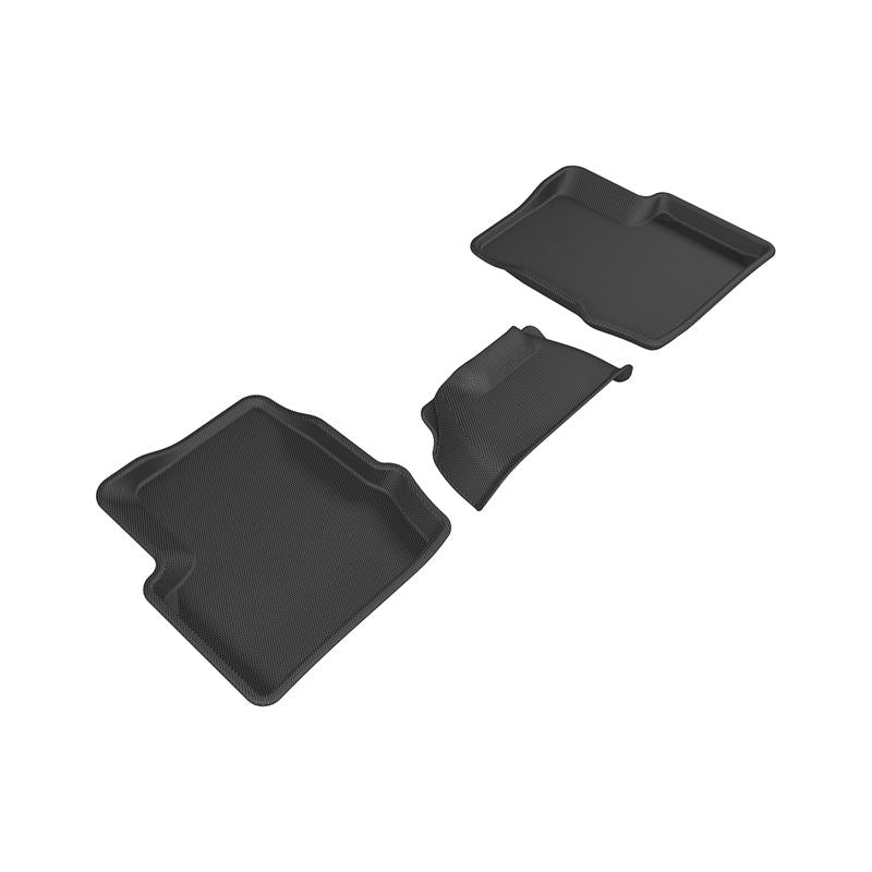 3D MAXpider KAGU 2nd Row Floormats - Black | 2015-2019 Fiat 500X (L1FA00521509)