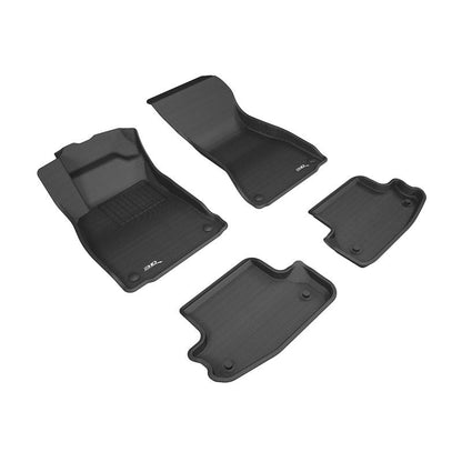 3D MAXpider KAGU 1st and 2nd Row Floormats - Black | 18-20 Audi A5 Coupe / S5 Coupe (L1AD04901509)