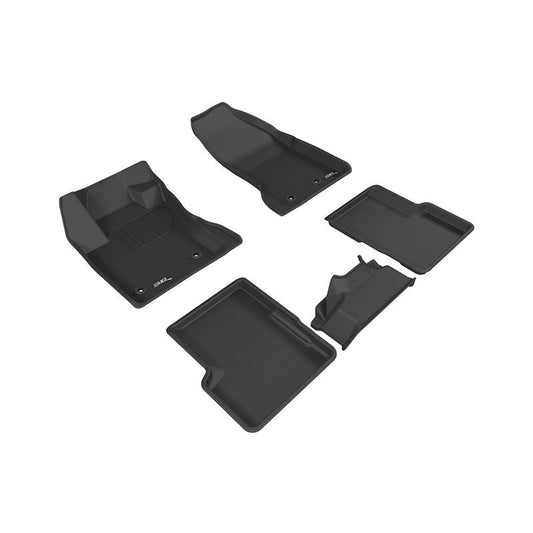 3D MAXpider KAGU 1st & 2nd Row Floormats - Black | 2015-2020 Jeep Renegade (L1JP01301509)