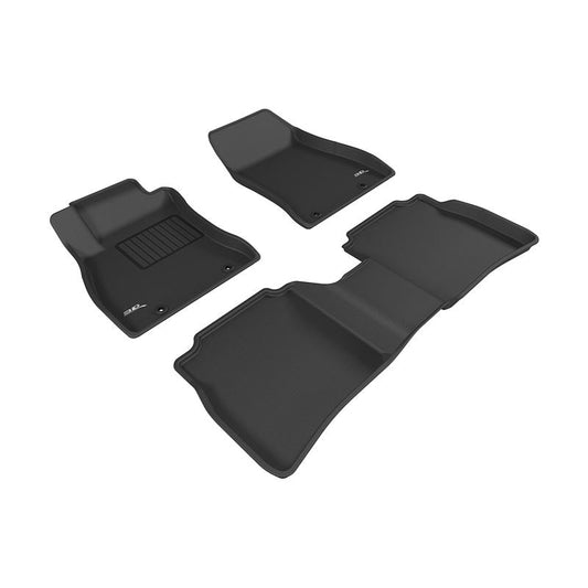 3D MAXpider KAGU 1st & 2nd Row Floormats - Black | 2013-2019 Nissan Sentra (L1NS07601509)