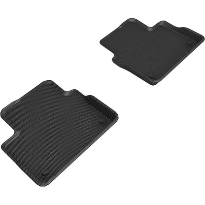 3D MAXpider KAGU 2nd Row Floormats - Black | 19-21 Volvo S60 / V60 Hybrid (L1VV03921509)
