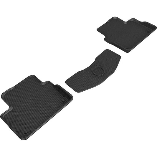 3D MAXpider KAGU 2nd Row Floormats - Black | 2019-2020 Volvo S60 / V60 / 2020 V60 Cross Country (L1VV03521509)