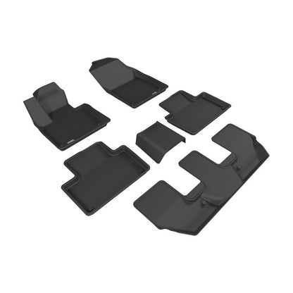 3D MAXpider KAGU 1st & 2nd & 3rd Row Floormats - Black | 2015-2019 Volvo XC90 (L1VV02001509)