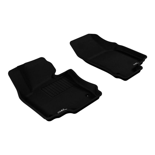 3D MAXpider KAGU 1st Row Floormat - Black | 2005-2010 Volkswagen Jetta/Golf (L1VW00811509)