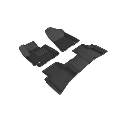 3D MAXpider KAGU 1st & 2nd Row Floormats - Black | 2016-2018 Hyundai Tucson (L1HY06601509)