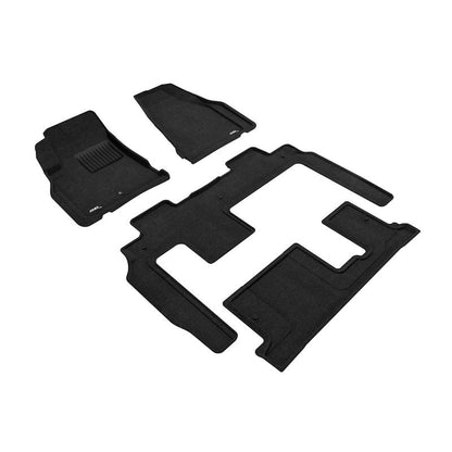3D MAXpider ELEGANT 1st 2nd 3rd Row - Floor Mat Set (Black) | 09-17 Chevrolet Traverse w Bench 2nd Row (L1CH06004709)
