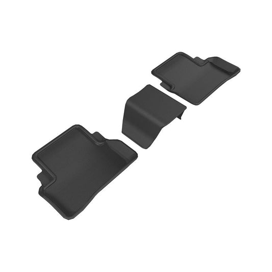 3D MAXpider KAGU 2nd Row Floormats - Black | 2017-2019 Mercedes-Benz E-Class Sedan W213 (L1MB08821509)