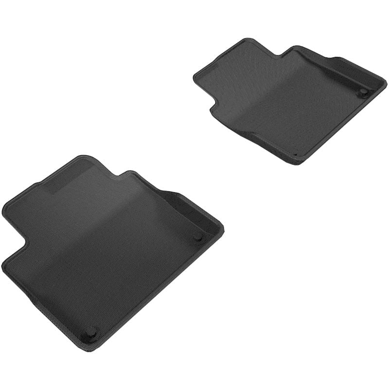 3D MAXpider KAGU 2nd Row Floormats - Black | 2017-2019 Volvo S90/V90 (L1VV02221509)