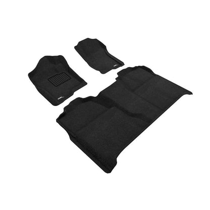 3D MAXpider ELEGANT 1st 2nd Row - Floor Mat Set (Black) | 07-13 Chevrolet Silverado 1500 Crew Cab (L1CH04704709)