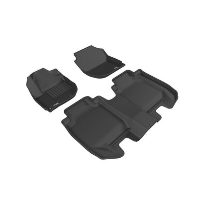3D MAXpider KAGU 1st & 2nd Row Floormats - Black | 2016-2020 Honda Hr-V (L1HD08501509)