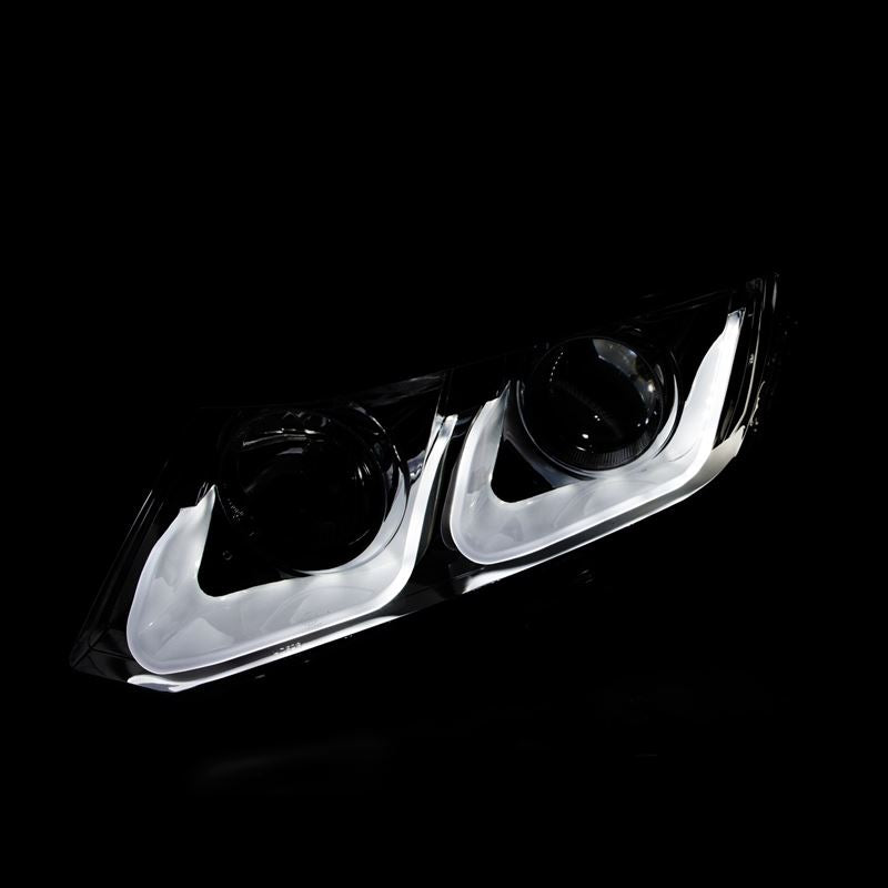 ANZO Projector Headlight Set w/ U-Bar Chrome | Honda Civic (12-15) (121478)