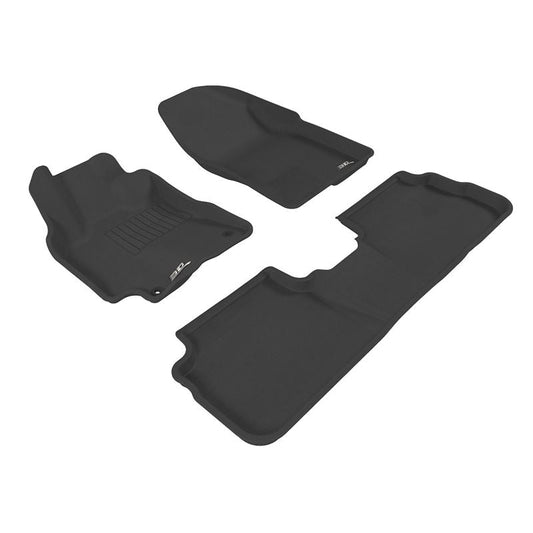 3D MAXpider KAGU 1st & 2nd Row Floormats - Black | 2009-2013 Toyota Corolla (L1TY05901509)