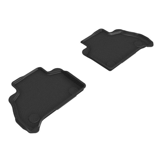 3D MAXpider KAGU 2nd Row Floormats - Black | 19-22 BMW X7 (G07) (L1BM10521509)