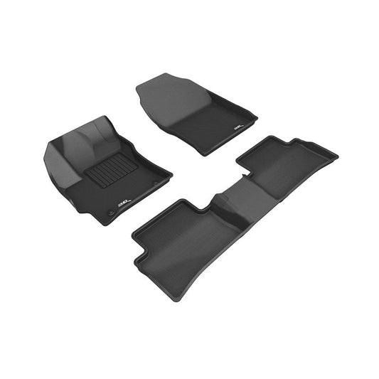 3D MAXpider KAGU 1st/2nd Row Floormats - Black | 2019-2020 Toyota Corolla Hatchback (L1TY24601509)