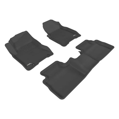 3D MAXpider KAGU 1st & 2nd Row Floormats - Black | 2008-2013 Nissan Rogue (L1NS02901509)