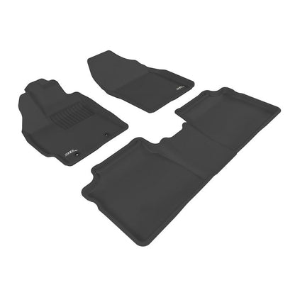 3D MAXpider KAGU 1st & 2nd Row Floormats - Black | 2012-2015 Toyota Prius (L1TY09201509)