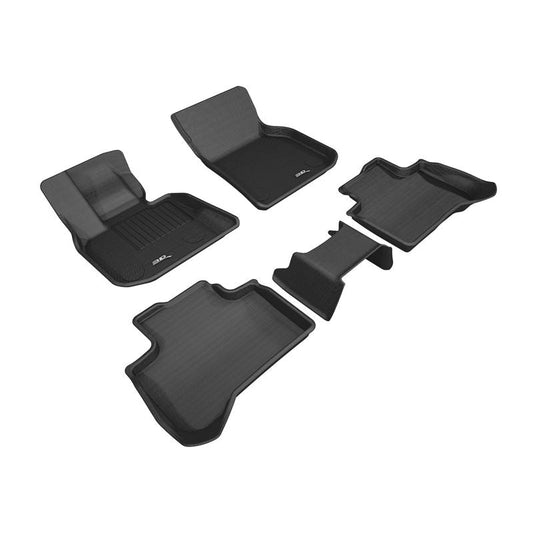 3D MAXpider KAGU 1st & 2nd Row Floormats - Black | 2018-2020 BMW X3 (G01)/X4 (G02) (L1BM09201509)